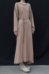 BASERANGE 24 Autumn and Winter SHAW PUNICA Long Sleeve Tunic Portugal BAS-DRSPL-CH-AU24-ZHUANHEI Brick (Black)